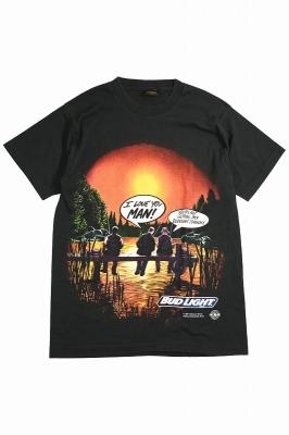 90s　企業プリントTシャツ　BudLight