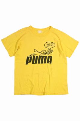 70s　PUMA　プリントTシャツ