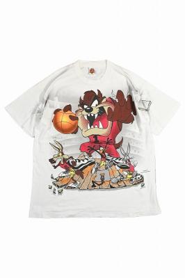 90s　Looney　Tunes　AOP　キャラクターTシャツ