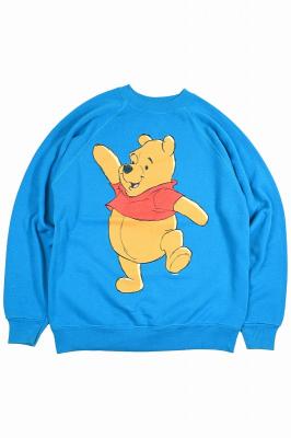 90s　Disney　キャラクタープリントスウェット　Pooh