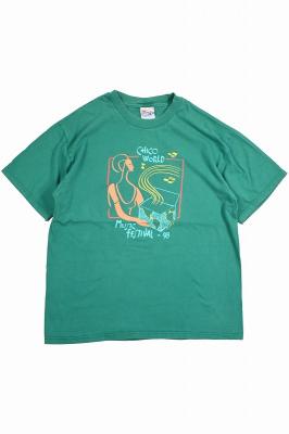 Hanes　BEEFY-T　ミュージックフェスプリントTシャツ