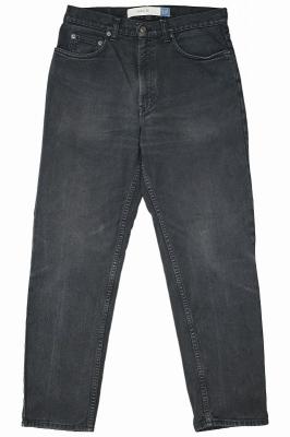 ブラックデニムパンツ　easy　fit