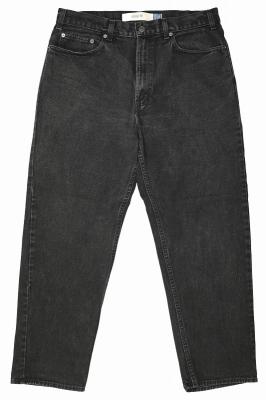 ブラックデニムパンツ　easy　fit