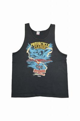 90s　モーターサイクルプリント　タンクトップ
