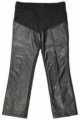 80s　ランチャードレスパンツ　レザー