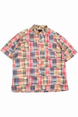 LANDS'　END　パッチワークシャツ