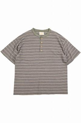 BALE　DYED　ORIGINALS　ヘンリーネックTシャツ